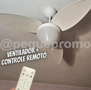 Ventisol Ventilador de teto aires INVERTER com controle remoto bivolt