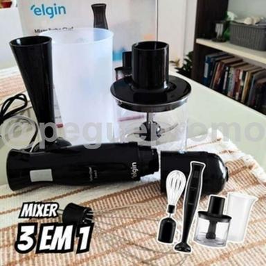 Mixer Vertical Turbo Chef Elgin 3 em 1 200W Preto 220v