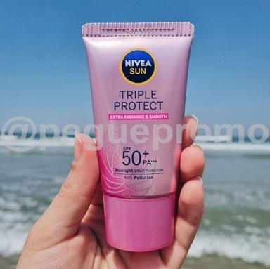 Nivea Sun Protetor Solar Facial Tripla Proteção Loção Pele Radiante Fps50 40ml