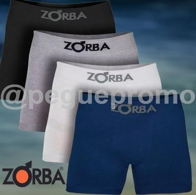 Kit 4 Cuecas Box Boxer Zorba Algodão Sem Costura 781 Full