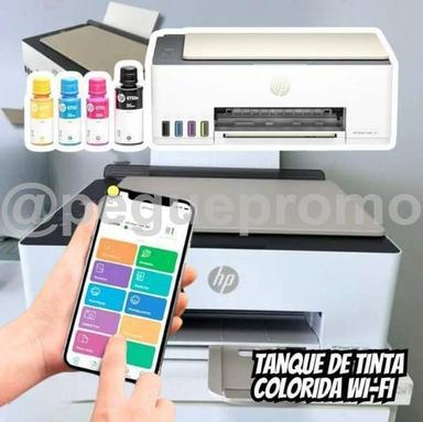 Impressora Multifuncional HP Smart Tank 583 Tanque de Tinta Colorida Wi-Fi (4A8D8A) - Impressora, Copiadora e Scanner