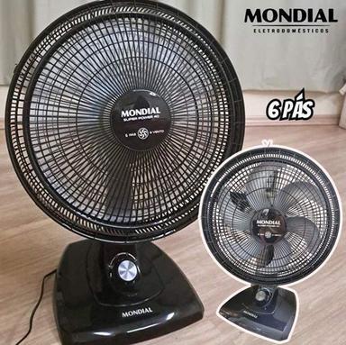 Ventilador de Mesa Mondial Super Power VSP-40-B-PL 3 Velocidades 40cm - Preto